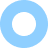 白と青の円の装飾